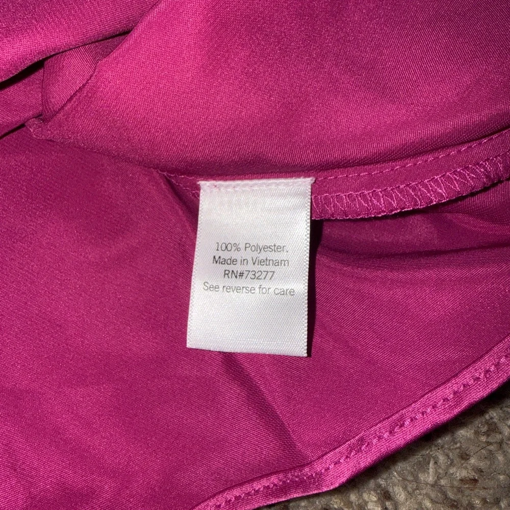 Nine West Satin Slip Style Tank Top Pink XL NWT Evening Cami - Picture 6 of 11